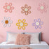 6 Zeyune Pcs Boho Nursery Daisy Flower Wall Art Decor Woven Macrame Wall Pediments Boho Daisy Floral Nursery Art Decor