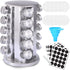 KALINCO Rotating Spice Rack Organizer, Revolving Spice Rack for Cabinet, Stainless Steel