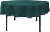 LA Linen Polyester Poplin Washable Round Tablecloth, Stain and Wrinkle Resistant, 72", Teal Dark