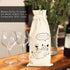 12.9 5.6 Inch Set 2 PurpleEssences Wine Gift Bag Reusable - Natural Cotton Linen Bottle Cover for Weddings