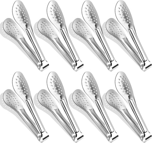 Serving Tongs, Kitchen Tongs, XEVOM Stainless Steel Food Tong, Small Serving Utensils, 12 Inch