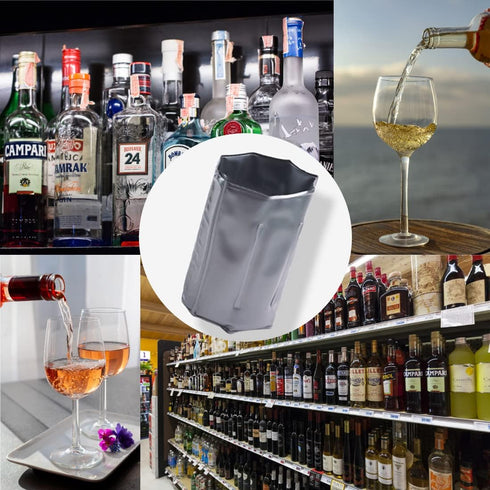 Ice Wine Sleeve, Wine Chiller Cooler for Red White Champagne, Gel Cooling Holder, Set of 2