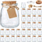 Brajttt Mini Yogurt Jars 30 Pack, 7 oz Glass Favor Jars with Cork