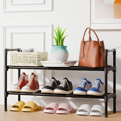 Closet 17.3~30.2L 16.3H Kitsure Shoe Rack for - Expandable Shoe Rack for Entrance, Rustproof Shoe Organizer