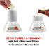 2 Pack- 18lb Sittin' Turkey & Chicken Combo Ceramic Roaster for BBQ, Oven, Grill- Vertical Beer Can Poultry Steamers