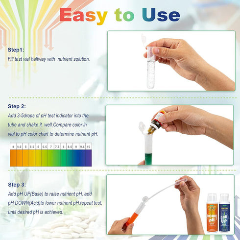(9oz+9oz), FOLLOWIN pH Up and Down Control Kit Hydroponics pH Tester Calibration Adjuster Buffer Solution Combo