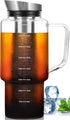 Aquach 68oz Cold Brew Coffee Tea Maker, Glass Pitcher & Stainless Steel
