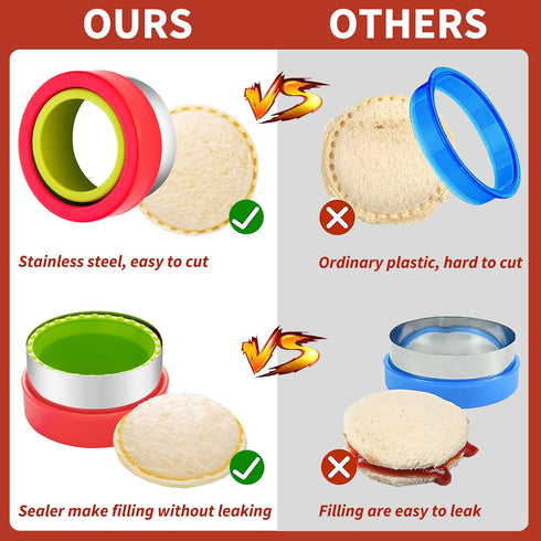 Kimfead 48 Sandwich Cutter for Kids Pcs, Cookie Cutters, Fruit Vegetable Cutter Shapes, Food Picks for Bento Box, Mouse