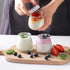 4oz 40Pack, (Set 40) Small Glass Jars Clear Glass Pudding Jars with PE Lids and Tags, Spice Jars/Glass Jelly