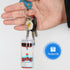 Dynamic Liquid Timers Key Chain Set, Colorful Motion Bubbler Timekeeper Keychains