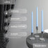 CANDWAX 10 inch Taper Candles, Set of 4 Dripless Unscented Candlesticks for Dinner and Household Use - Light Blue