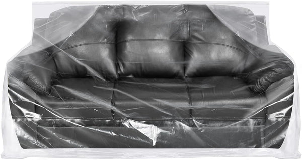 Yotelab Plastic Couch Cover for Moving, Sofa Bag Protector, Furniture Cover for Storage, 92Wx42Dx62/41H Inches