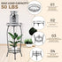 Stands2 27.1 inch Kavlium Plant Stand Indoor OutdoorTall Black Metal Rustproof Stable Plant Tier Multiple Plant Rack