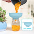 Wide Mouth Kitchen Funnel - Food Grade Plastic Canning Funnel with 4 Sizes Spouts for Mason Jars