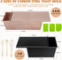 Dipanist 2Pack 2.2 LB 1 LB Pullman Loaf Pans with Lids & Dough Capacity, Non-Stick Carbon Steel Bread Pans for Homemade