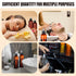 12 (8 oz,Amber) Barydat Pcs Squeeze Bottle Twist Top Applicator Empty Hair Oiling Bottle with Funnels Refillable
