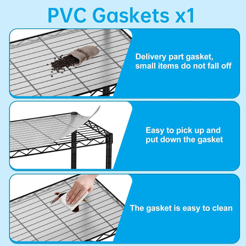 3 Pantry11.5D 17.3W 30H SINGAYE Small Shelves Storage Shelf Wire Shelving Unit Metal Shelf Adjustable Organizers