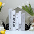 TYLCC 1 Bookends Cute Snail Metal Book Ends, Novelty Decorative Bookends for Bookshelf, Book Organizer for Desk Home
