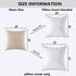 Kevin Textile Supersoft Linen Cushion Covers, Set of 2 Square Throw Pillows for Couch, 50x50 cm, Light Beige