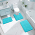 Yimobra Memory Foam Bath Mat, Super Soft Non Slip 24x17 Inch, Quick Dry, Machine Washable, Lake Blue