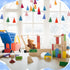 WILLBOND 4 Pcs Rainbow Tassel Garland, Boho Classroom Decor for Kids Room Birthday Party Baby Shower