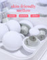 Duvet Pin Clips 16 Sets, Duvet Button Fasteners with Soft Fabric for Quilt, Cushions, Curtains (White)