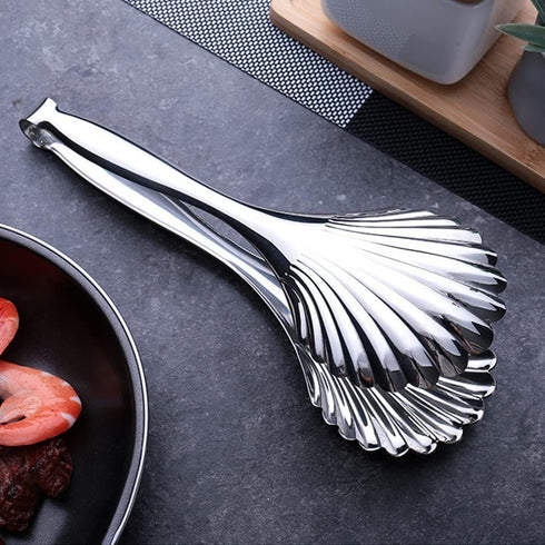 Buffet Salad Serving Tongs, 12 Inch Stainless Steel Catering Chef Food Serving Utensils, Set of 2