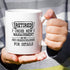 Retreez Funny Mug - Retired Under New Management See Grandchildren, 11 Oz Ceramic Coffee Mug, Sarcasm Gift