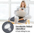 Large Grey Kitchen Chair Cushions, Washable Non-Slip Foam Office Seat Pads, Thick Wooden Metal Tapered Dining, 17" x 16"