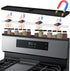 Mofason 30 Inch Silicone Magnetic Stove Top Shelf, Kitchen Over Stove Organizer, Non-Slip Spice Rack Tray - Black