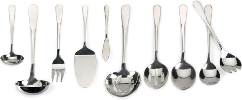 RSVP International Endurance Flatware Collection, Stainless Steel Dishwasher Safe Berry Spoon