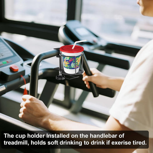 2-in-1 Cups/Bottles/Mugs/Cans/Tumblers/Thermoses/Glass,1Pack Desk Cup Holder with Headphone Hanger,Anti-Spill Table