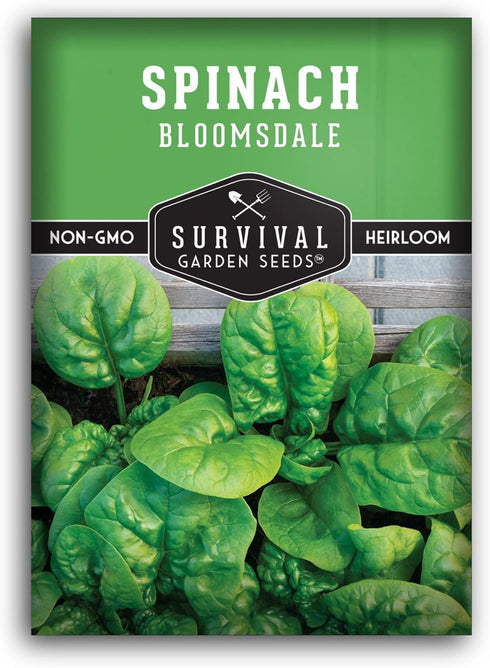 Bloomsdale Spinach Seeds for Planting | Heirloom Non-GMO Variety for Home Vegetable