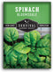 Bloomsdale Spinach Seeds for Planting | Heirloom Non-GMO Variety for Home Vegetable