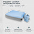 14" 18" COCOON- Premium - Ultralight AirCore Pillow - Inflatable Camping and Travel Pillow - Medium x (Light Blue)