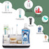 Marble Bathroom Countertop Organizer, Detachable 7 Slots for Kids Electric Toothbrush and Toothpaste Storage