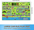 JinKune 60'' 84' Large Kids Carpet Play Mat Rug for Playroom, x Car Rugs Mat for Kids Toy Cars, City Life with Road
