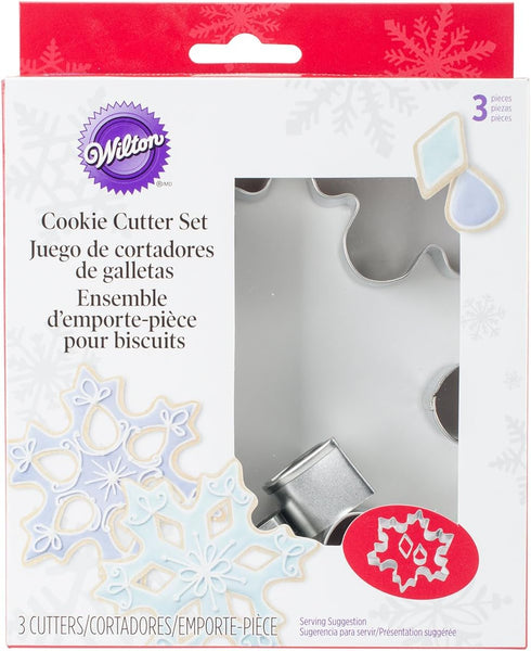 Wilton 3-Piece Cookie Cutter Set, Snowflake