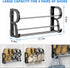 2 Pack, Hanging Shoe Rack Wall Mount Shoe Rack with Sticky Hanging Mounts, Wall Shoes Holder Storage Organizer Shelf