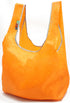 Ripstop Nylon Reusable Grocery Bag, Shopping Bag RBS041 (Gray-Orange-Green-Navy)