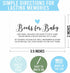 Hadley Designs 25 Books for Baby Shower Request Cards - Blue Baby Shower Invitation Inserts