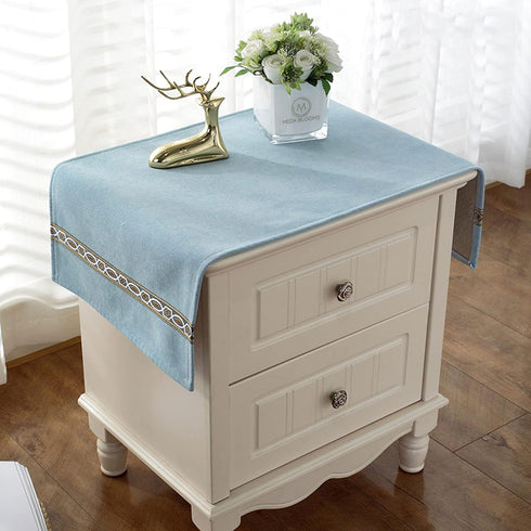 Bedside Tablecloth Table Dustcover End Tablecover Tabletop Home Decoration Fabric Tablecloth Bedside Table Cover