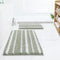 HOMEIDEAS Cationic-Dye Bathroom Rugs Sets, 2 Piece Chenille Soft Non Slip Machine Washable Bath Mats