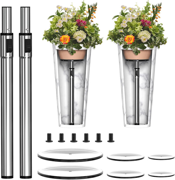 Hazztoll Adjustable Plant Risers for Inside Pot, Planter Insert for Large Container, 19.5-32''