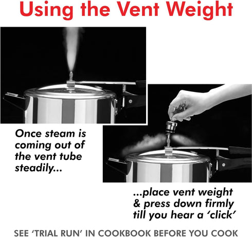 Hawkins Whistle Vent Weight for Stainless Steel and Bigboy Pressure Cooker, 1.5 Liter to 22 Liter