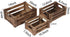 Farmhouse Wooden Crates Decorative Set of 3, Distressed Nesting Wood Crates for Storage and Home Decor
