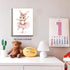 Set 3, 12x16 Baby Girl Nursery Wall Decor, Easter Nursery Canvas Wall Art Paintings of Cute Animal Pink Bunny Posters