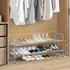 2 Closet 18-Pairs, MISSLO Tier Long Shoe Rack for Shoe Organizer Holds Wide Low Stackable Shoe Storage Shelf