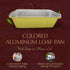 KitchenDance Disposable Aluminum Loaf Pan with Plastic Lids, 2 Pounds, Gold, 1850P