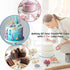E-far 8 Inch Cake Pan Set of 3, Stainless Steel Round Layer Cake Baking Pans, Non-Toxic & Dishwasher Safe